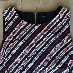 Tommy Hilfiger red, white and blue lace dress with zipper in back with lining